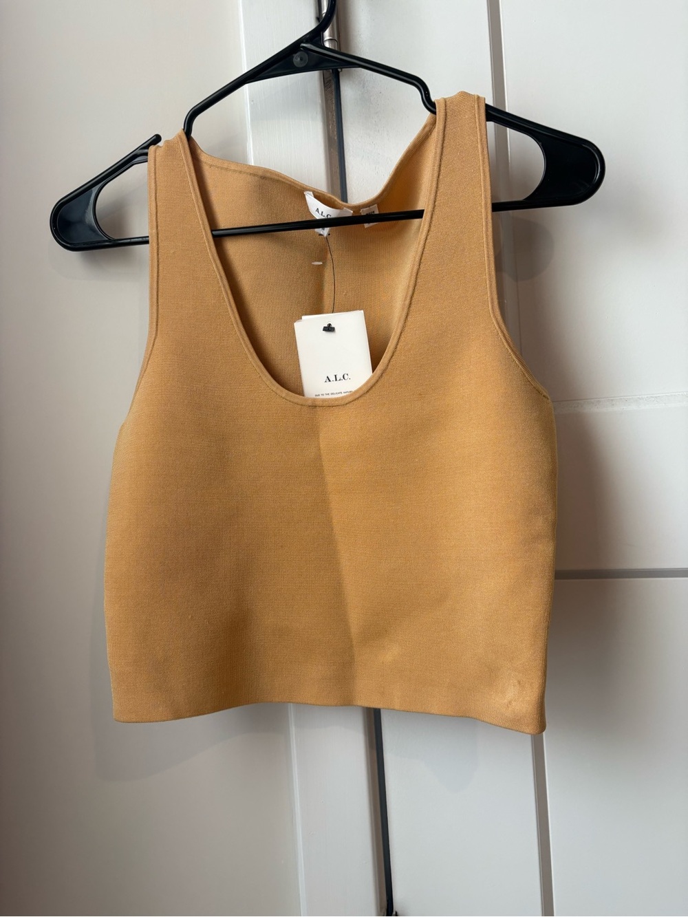 A.L.C. Cleo Top in BLND (Blonde Beige) - New  Size Medium  Crop Tank